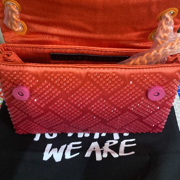 Kurt Geiger Orange and Pink Women's Bag - Picture 7 of 13